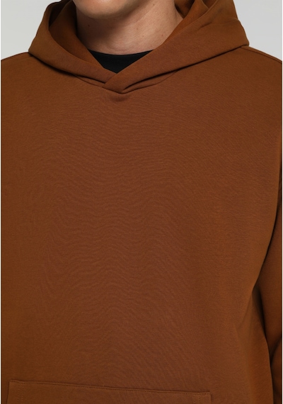 Colin's Colins Relaxed Fit Kapüşonlu Düz Erkek Kahverengi Sweatshirt Cl1082263 Q1.v2 Dcm Dark Camel