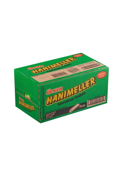 Ülker Hanımeller Rulo Fındıklı Bisküvi 82 G - Çıtır Lezzet 3'li Ekonomik Paket - 3 Adet Tarı