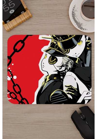 Persona 5 Kaymaz Dikişli Kauçuk Oyuncu Mousepad V5 - 22x18 Gaming Mouse Pad Fare Altlığı