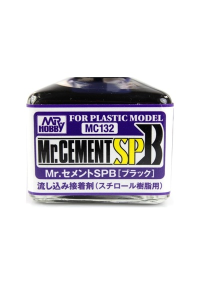 Mr.hobby Mc-132 40 Ml. Mr.cement Sp, Siyah Pigmentli, Hızlı Ve Güçlü,inceltilmiş Plastik Yapıştırıcısı