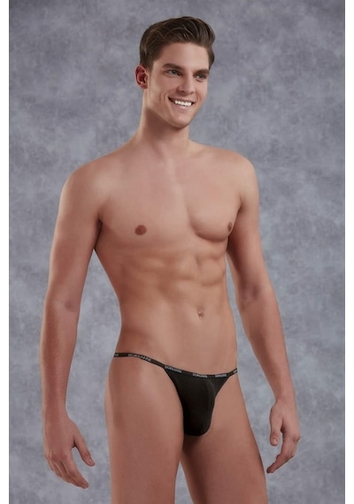 Doreanse 1330 Erkek Micro Modal Siyah Tanga String Slip