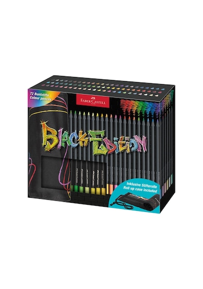 Black Edition Renkli Kalem Rulosu 72 Parça Multicolor