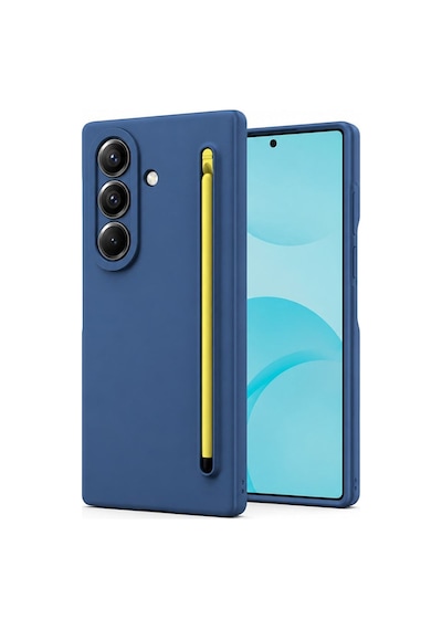 Zodiac Serisi Kalem Bölmeli Samsung Galaxy Z Fold 8 Ultra Uyumlu Kılıf Lacivert