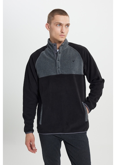 AC&Co / Altınyıldız Classics Erkek Sıyah A.melanj Standart Fit Normal Kesim Bato Yaka Desenli Polar Siyah AC&Co / Altınyıldız Classics Erkek Sıyah A.melanj Standart Fit Normal Kesim Bato Yaka Desenli Polar Siyah