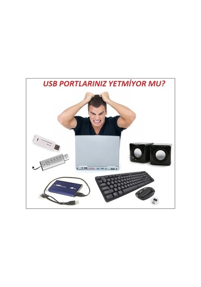7 Port Usb 3.0 Hub Çoklayıcı Anahtarlı Yüksek Hızlı 1Tb Destekli (278557913)