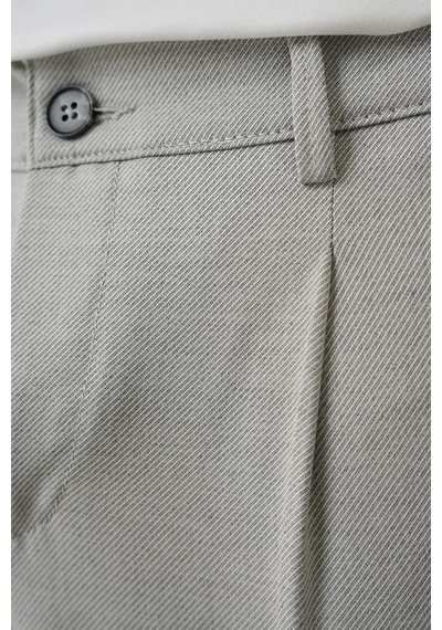 Efor Comfort Fit Beli Lastikli Pileli Gri Jogger Pantolon P 1182 Gri