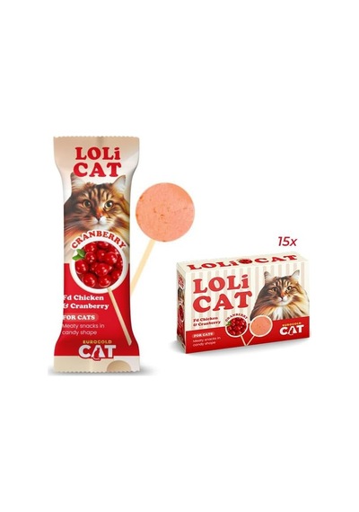 Lolicat Fd Kedi Ödülü Kızılcıklı 1,5gr 15 Adet