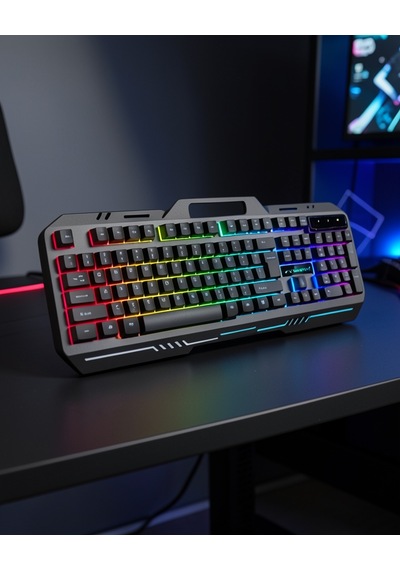 Işıklı Mekanik Gaming Klavye Ve Fare Seti Uuczzzpg8018klavyeeeee1