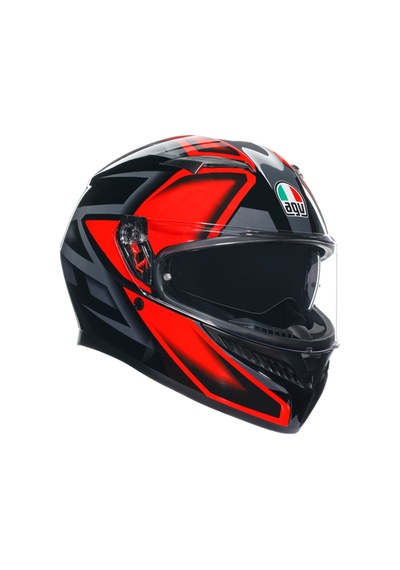 Agv Kask/k3 Mplk Compound Balck Red Çok Renkli