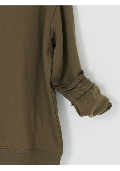 Lcw Vision Haki Bisiklet Yaka Erkek Kalın Sweatshirt