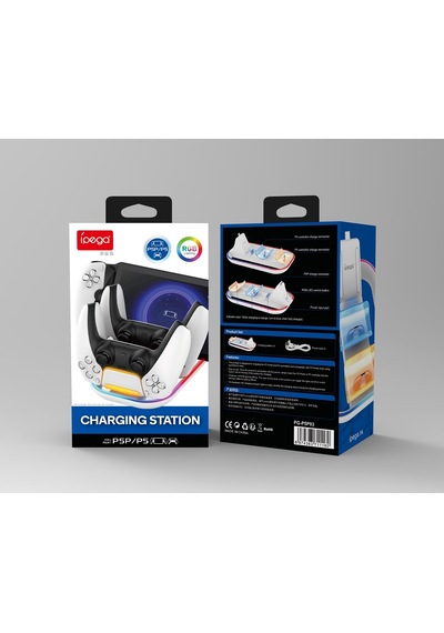 Ps5 Dualsense - Ps Portal 3 İn 1 Şarj Standı Rgb Işıklı Pg-p5p03