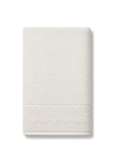 El Yüz Havlusu 50x90 Cm %100 Pamuk Kısmi Kadife Quadro Krem Diğer