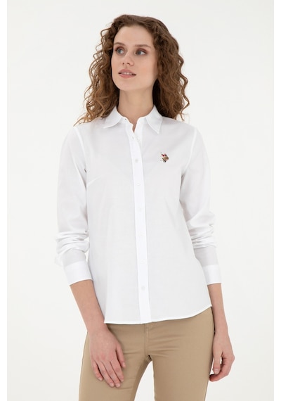 U.s. Polo Assn. Kadın Beyaz Gömlek Basic 50283987-vr013 Beyaz