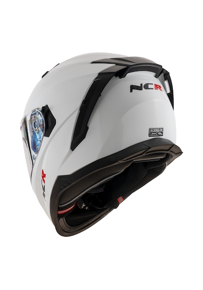 Ncr Stream Mavi Vizörlü Kapalı Kask Beyaz