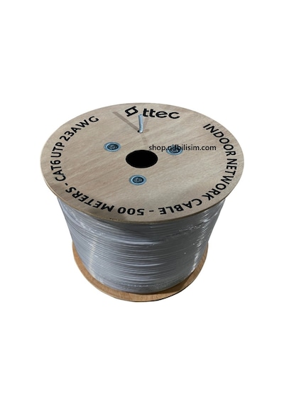 Ttec Kbl-cat6-23cca/ın500g 500 Metre Iç Mekan Cat6 Kablo Pvc Iç Ortam Cat6 Kablo 500 Metre Gri