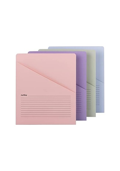 Organized Up Notes Slash File Ceket, Mektup Boyutu, Çeşitli Renkler, Paket Başına 12 Adet 75429 Açık Kahverengi
