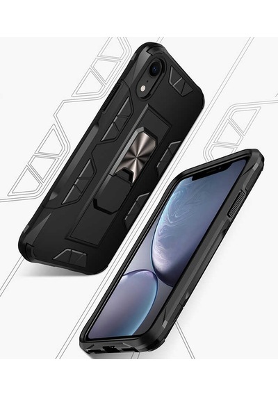 Apple Uyumlu iPhone Xr 6.1 Kılıf Zore Volve Kapak Kırmızı