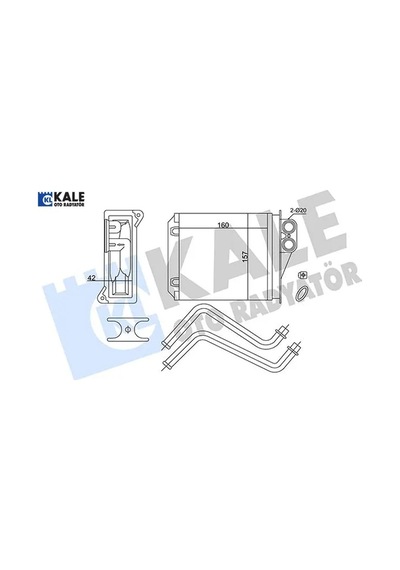 Kalorıfer Radyatoru Arka Mercedes Sprınter B906 06 . Vw Crafter 30-35-50 06 Kale Radyatör A0038359001