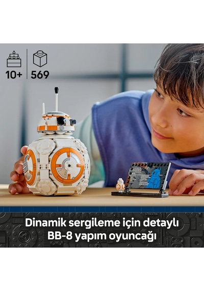 LEGO® Star Wars™ BB-8™ Astromech Droidi 75452 - 10 Yaş ve Üzeri Çocuklar için Figür İçeren Yaratıcı Oyuncak Yapım Seti (569 Parça)