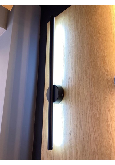 60 Cm Çubuk Aplik Gizli Işık Aplik 3000k Sarı Işık Elektrik Bağlantısı Gerektirir Dekoratif Led Aplik Siyah