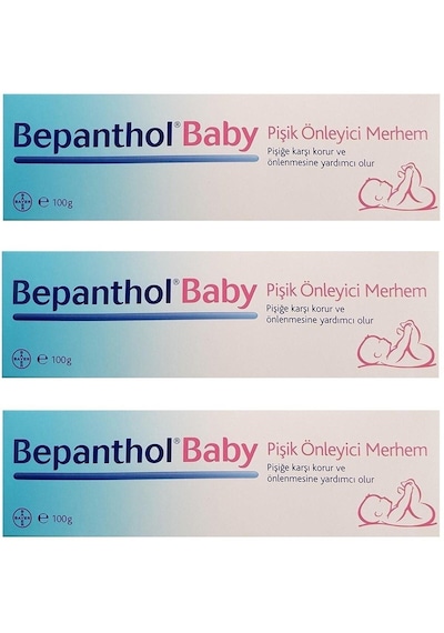 Bepanthol Baby Pişik Kremi 100 Gr Pişik Önleyici 3adet