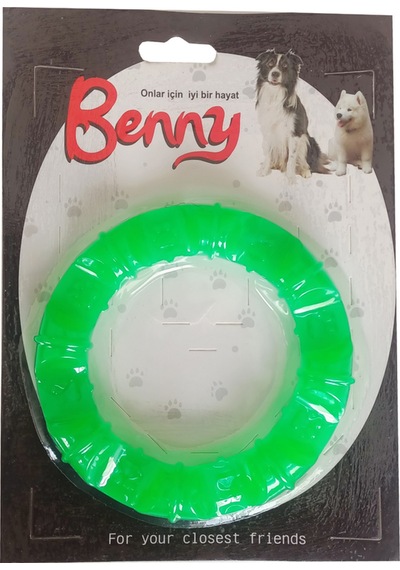 Benny Köpek Oyuncağı Yuvarlak Şekilli 11,5 Cm Yeşil
