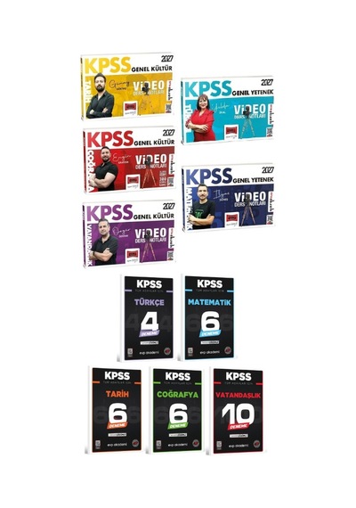 Yargı 2027 Kpss Genel Yetenek Genel Kültür Video Ders Notları 5 Li Set+evp Akademi Kpss Tüm Adaylar Tüm Dersler 32 Deneme Seti