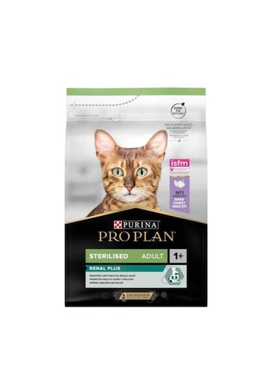 Pro Plan Renal Plus Kısırlaştırılmış Hindili Kedi Maması 3 KG