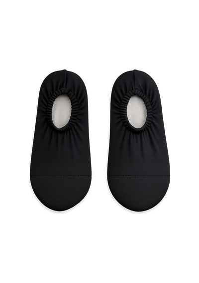 Unisex Bebek Çocuk Kaydırmaz Taban Deniz Ayakkabısı Havuz Patiği Siyah