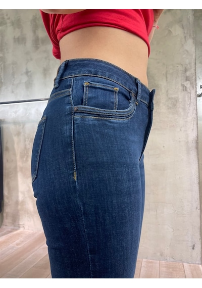 Vigoss Kadın Denim Pantolon 23782-70346 Mavi