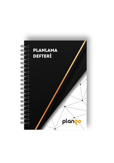 Plango Siyah Beyaz Ağ Günlük Planlayıcı Defter - Daily Planner