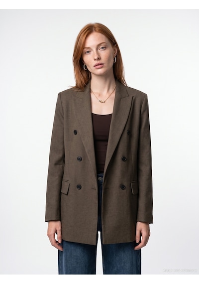 Dilvin 60833 Blazer Ceket Kahve