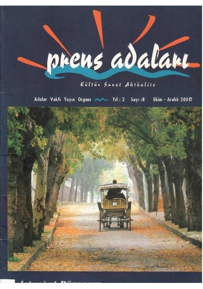 Prens Adaları - Kültür Sanat Aktüalite - Ekim - Aralık 2000 - Retro Eski Basım Koleksiyon