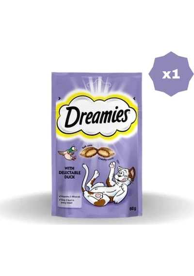 Dreamies Kedi Ödül Maması Ördekli 60 Gr - 1 Adet
