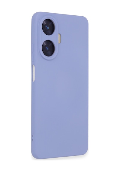 Realme C55 Uyumlu Kılıf Nano İçi Kadife Silikon - Lila
