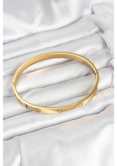 316l Çelik Gold Renk 65 Mm Kadın Kelepçe Bileklik - Çok Renkli