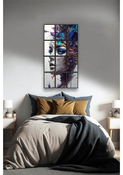 12 Parça Renkli Güzel Kadın Çerçeve Görünümlü Mdf Tablo Duvar Süsü Hediyelik Eşya 45cm X 85cm Renkli - 602507761 Renkli 12 Parça Renkli Güzel Kadın Çerçeve Görünümlü Mdf Tablo Duvar Süsü Hediyelik Eşya 45cm X 85cm Renkli - 602507761 Renkli