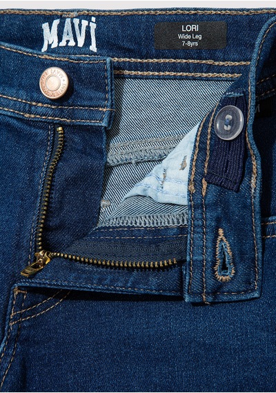 Çocuk Mavi - Lori 90s Koyu Mavi Jean Pantolon 7010036-88225 Mavi