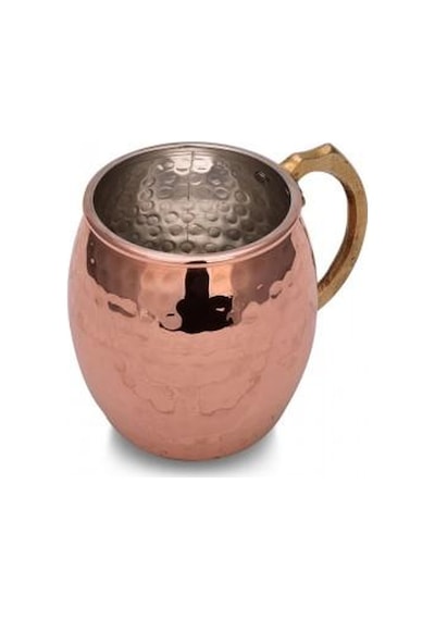 Turna Bakır Riva Bardak El Dövme 550 ML Kırmızı Turna0466-1