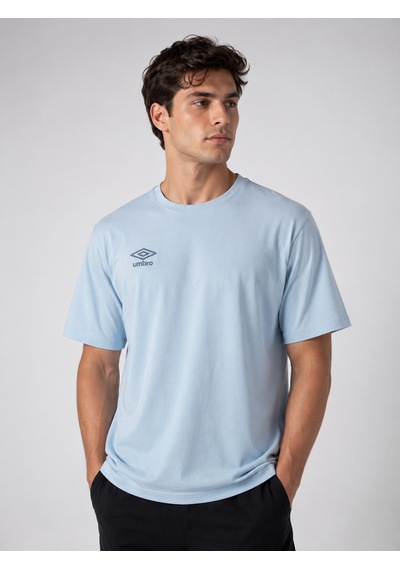 Umbro Season Erkek Açık Mavi Pamuklu Spor Tişört Nf0150