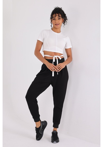Scorp Relax Kadın Spor Eşofman Altı Siyah Standart Siyah