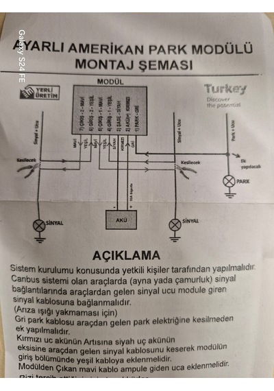 Amerikan Park Sinyal Modülü - Ayarlı