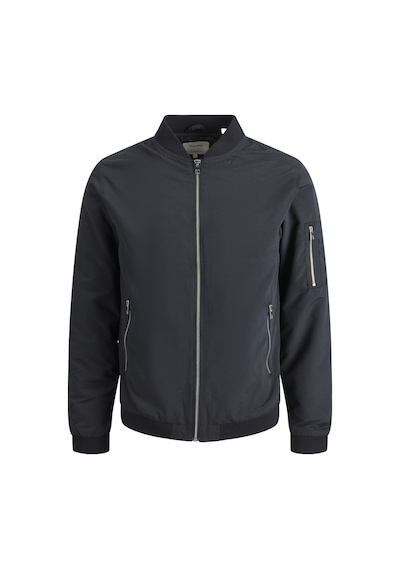 Jack & Jones Fermuarlı Bomber Ceket 12165203 Black Siyah