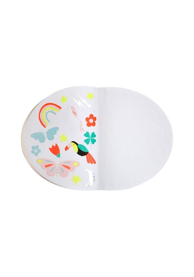 Meri Meri - Rainbow Sticker & Sketchbook - Gökkuşağı Çıkartma Kitabı Çocuk