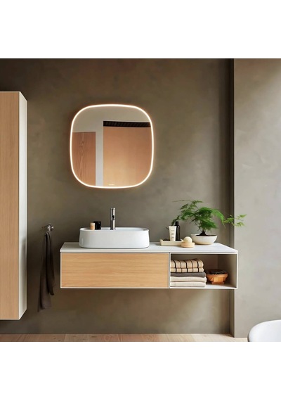Duravit - Zencha Çanak Lavabo 55 Cm Batarya Banklı Beyaz - 2374550071- Beyaz