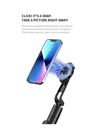 Bluetooth Kumandalı Magsafe Uyumlu Tripod Selfie Çubuğu / 130cm /