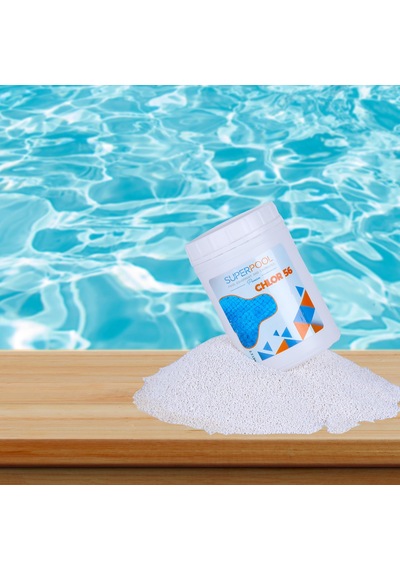 SPP Superpool Superchlor 56 Toz Klor 56 GR 1 KG Premium Havuz Kimyasalı SPP Superpool Superchlor 56 Toz Klor 56 GR 1 KG Premium Havuz Kimyasalı
