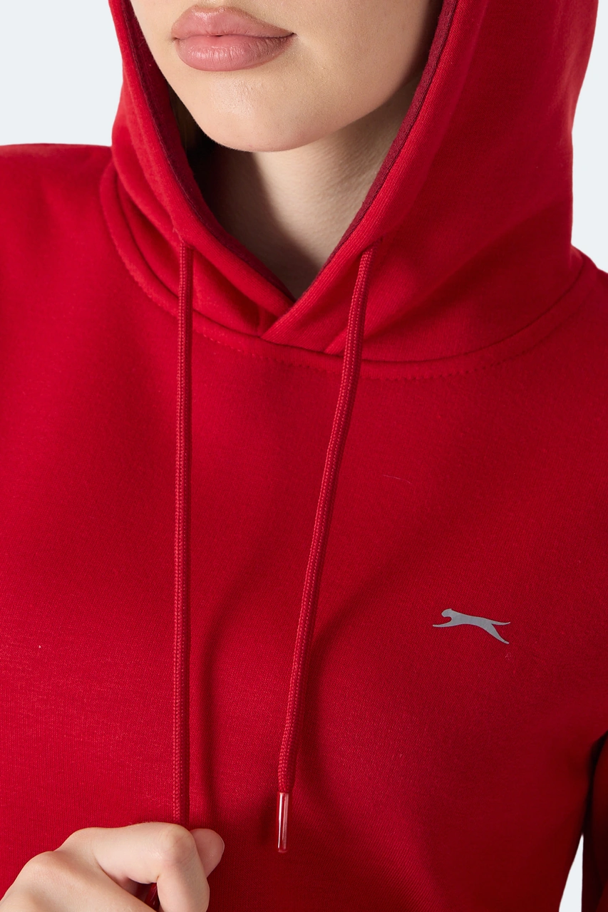 Slazenger Mısty I Kadın Kırmızı Sweatshirt Kırmızı