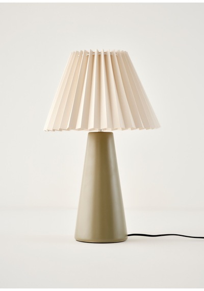 Bella Maison Serrated Abajur Yeşil 32x51 Cm Yeşil