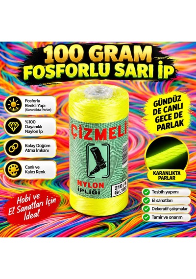 Çizmeli Marka-100 Gram-6 Kat-fosforlu Sarı Renk